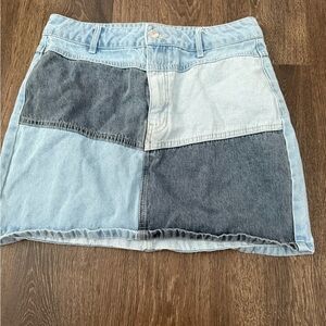 $ Clearance Sale $ Wild Fable Patchwork Denim Mini Skirt